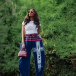 Hand-painted Barrel Aso Oke Pant thumbnail